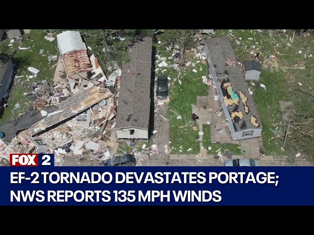 ⁣Portage tornado aftermath - residents regroup after devastating storms