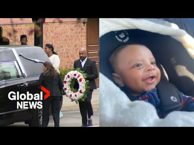 ⁣Funeral held for 3-month-old baby killed in wrong-way crash on Ontario’s 401 highway