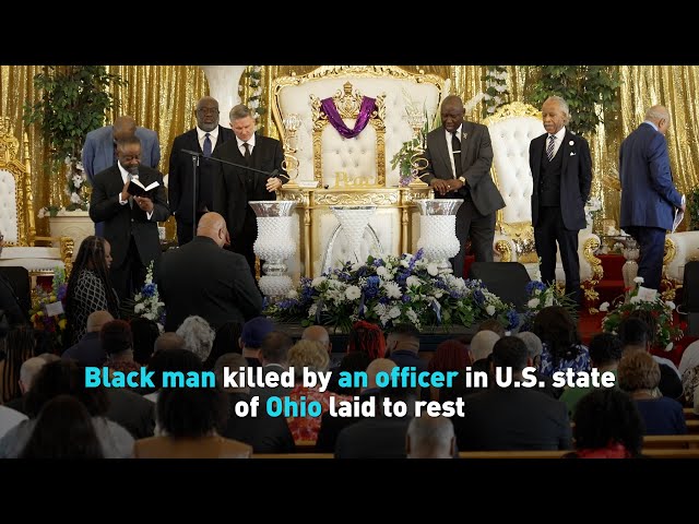 ⁣Black man killed by an officer in U.S. state of Ohio laid to rest