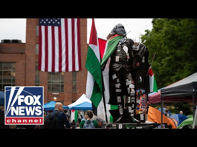⁣‘The Five’: Police liberate George Washington from anti-Israel protesters