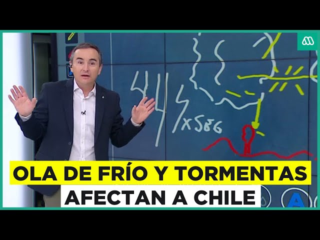 ⁣Ola de frío en Santiago y lluvias en el sur: El sistema frontal que afecta a Chile