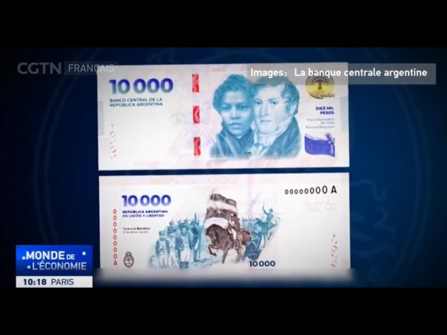 ⁣La banque centrale argentine annonce l'émission d'un billet de 10 000 pesos
