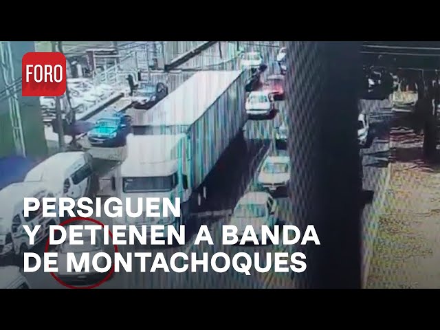 ⁣Persiguen y detienen a cinco integrantes de una banda de montachoques en la Vía Morelos