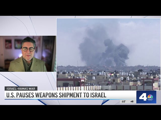 ⁣US pauses weapons shipment to Israel