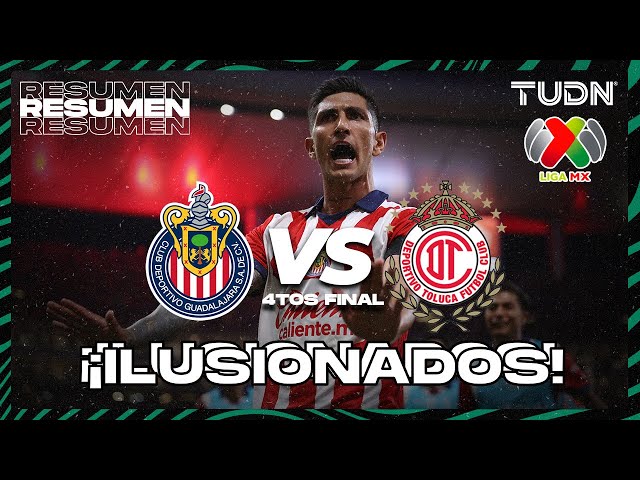 ⁣Resumen | Chivas vs Toluca | CL2024 - Liga Mx 4tos de Final - IDA  | TUDN