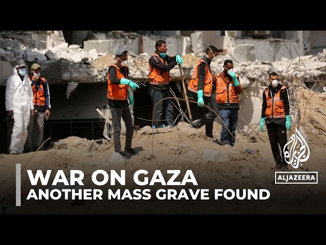 ⁣Another mass grave found in Gaza: Dozens of bodies exhumed at site in al-Shifa