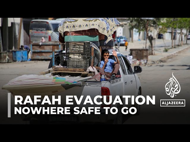 ⁣Israeli evacuation order: Thousands flee Rafah despite nowhere to go