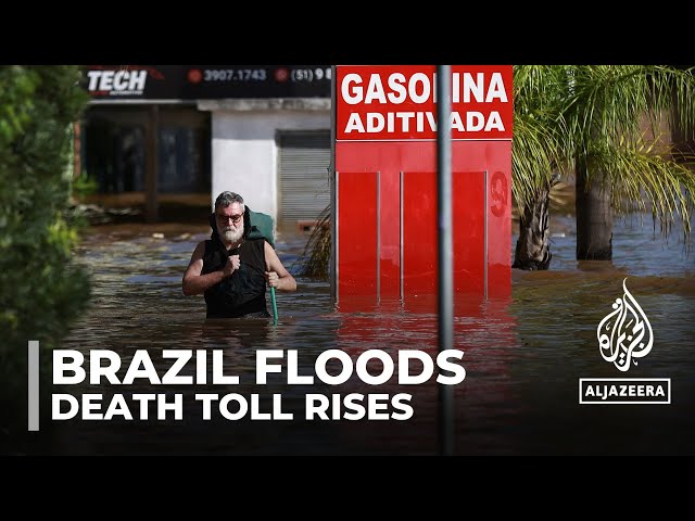 ⁣Brazil flooding death toll hits 100 as government pledges aid