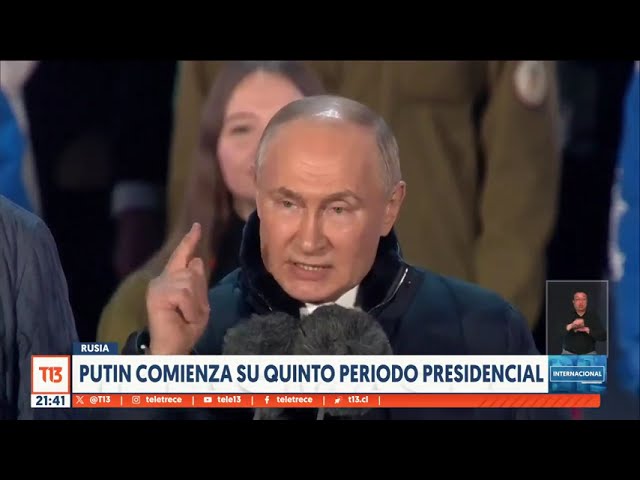 ⁣Vladímir Putin comienza su quinto periodo presidencial en Rusia