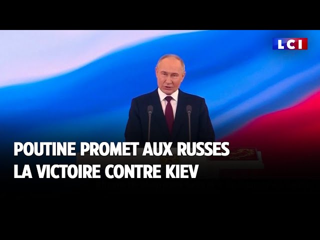⁣Poutine promet aux Russes la victoire contre Kiev
