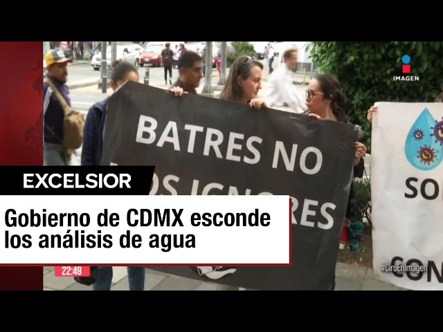 ⁣CDMX reserva información de agua contaminada en la Benito Juárez