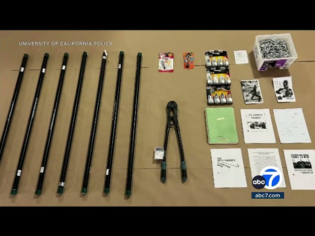 ⁣UCLA protesters equipped with heavy tools, planned to occupy building, police say