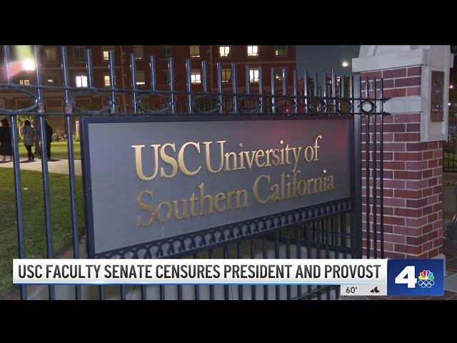 ⁣USC faculty senate censures president and provost