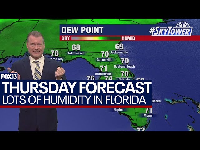 Tampa weather May 9, 2024 | hot and muggy start to Thursday