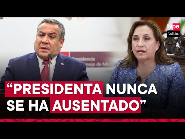 Presidenta Boluarte se viene recuperando de una afección pulmonar severa, informó premier Adrianzén