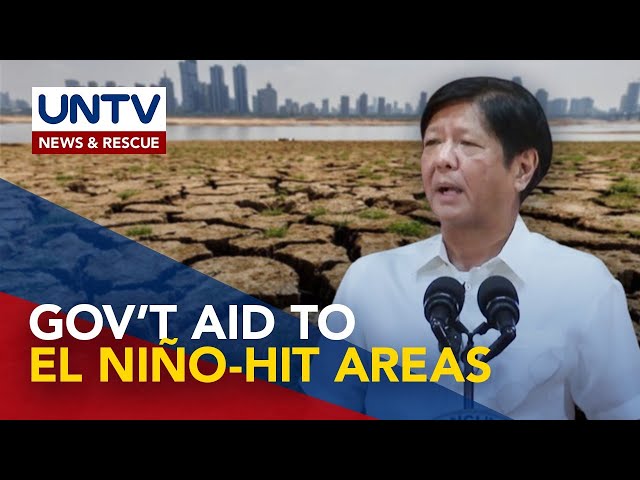 ⁣Pres. Marcos Jr. assures aid to areas affected by El Niño