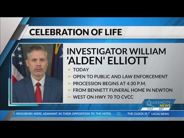 ⁣Funeral Thursday for Officer William ‘Alden’ Elliott