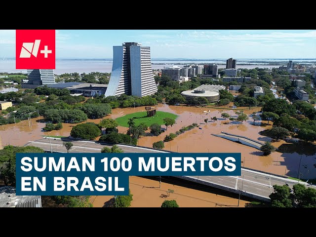 ⁣Imágenes de la devastadora inundación en Porto Alegre, Brasil - N+