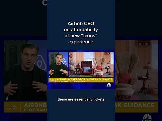 ⁣Airbnb CEO on affordability of new 'Icons' experience