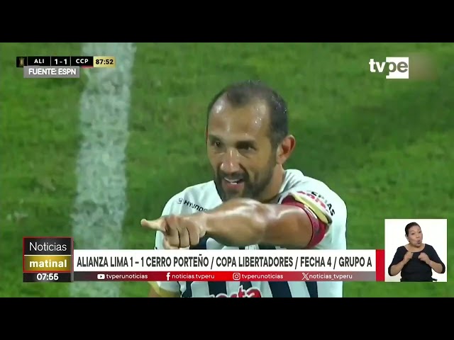 Alianza Lima igualó 1-1 a Cerro Porteño por la fecha 4 de la Copa Libertadores