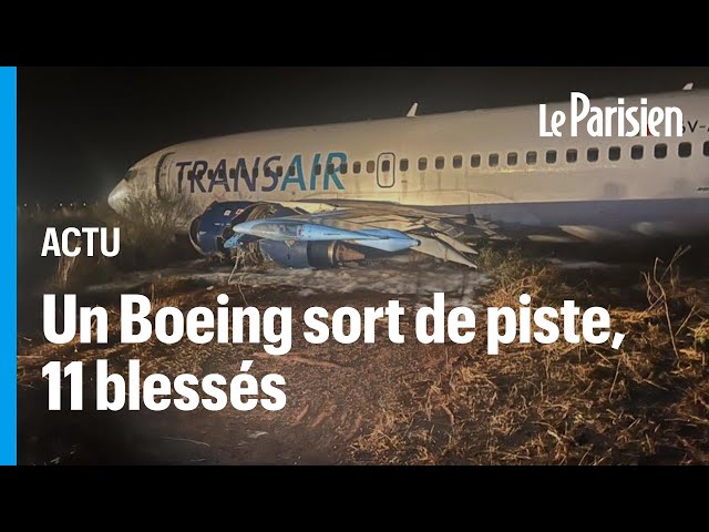 ⁣Sénégal : 11 personnes blessées après la sortie de piste d’un avion au décollage