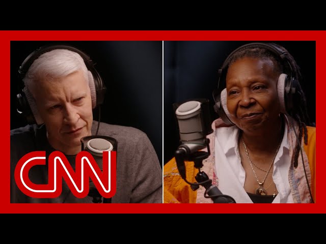 ⁣Watch Whoopi Goldberg's emotional conversation with Anderson Cooper about death