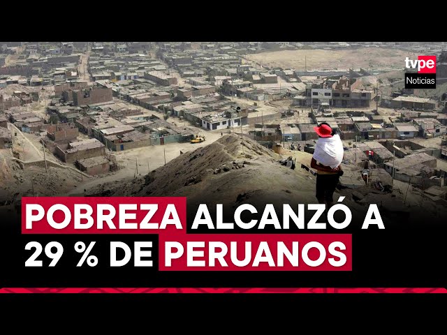 ⁣INEI: pobreza monetaria alcanzó al 29 % de peruano el 2023
