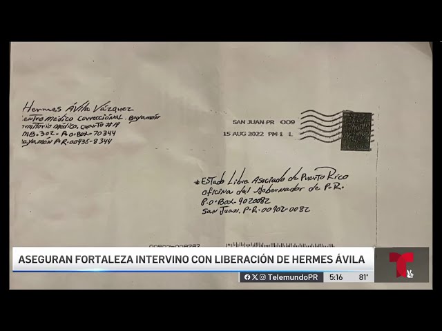 ⁣Aspirante al Senado alega que Fortaleza intervino con liberación de Hermes Ávila