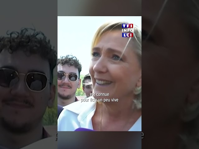 ⁣Marine Le Pen réagit aux propos de Matteo Salvini qui dit à Emmanuel Macron de "se faire soigne