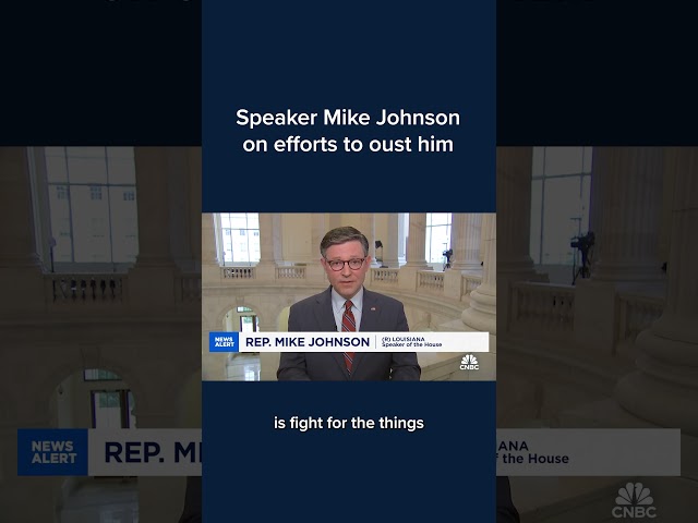 ⁣Speaker Mike Johnson on efforts to oust him