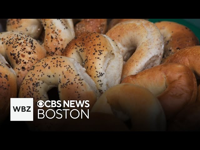 ⁣Delivering "random acts of bagelness" around Massachusetts