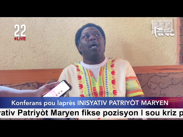 ⁣Inisyativ Patriyòt Maryen fikse pozisyon l sou kriz peyi Dayiti a
