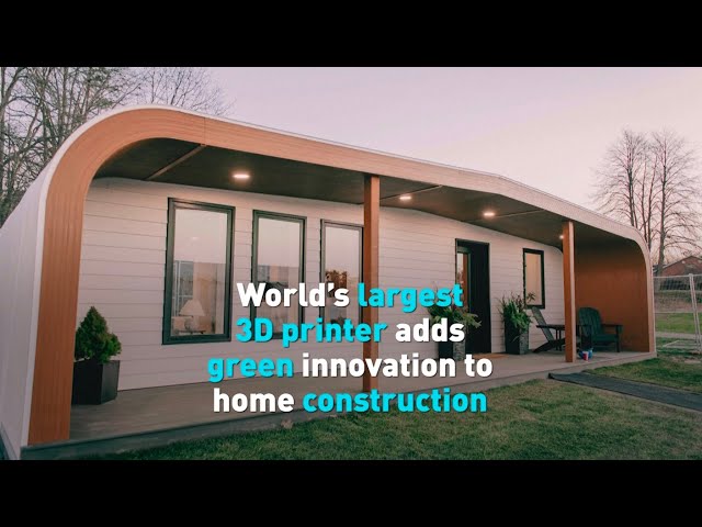 ⁣World's largest 3D printer adds green innovation to home construction