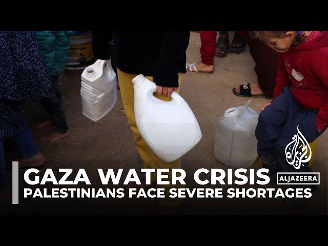⁣Clean drinking water becoming more difficult to find in Gaza: AJE correspondent
