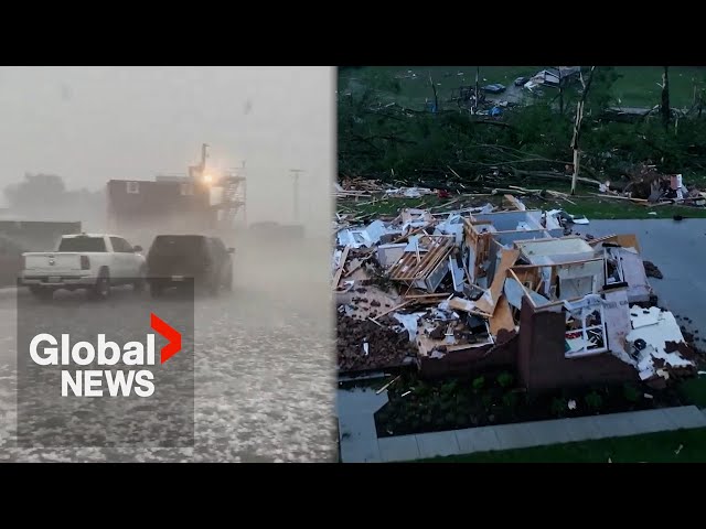 ⁣Tennessee storms: Floods, tornado, and "golf-ball-sized" hail wreak havoc