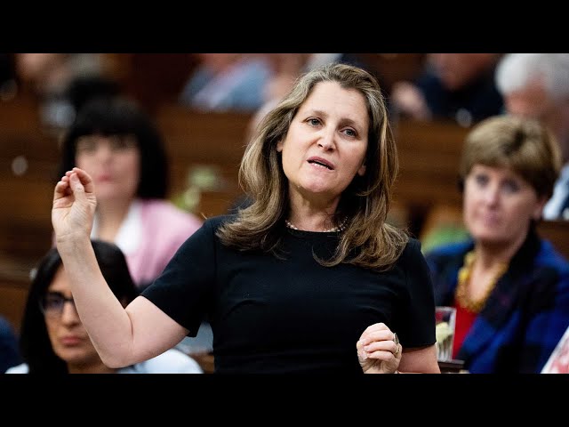 Chrystia Freeland says Conservatives ‘hang out with white supremacists’ | QUESTION PERIOD
