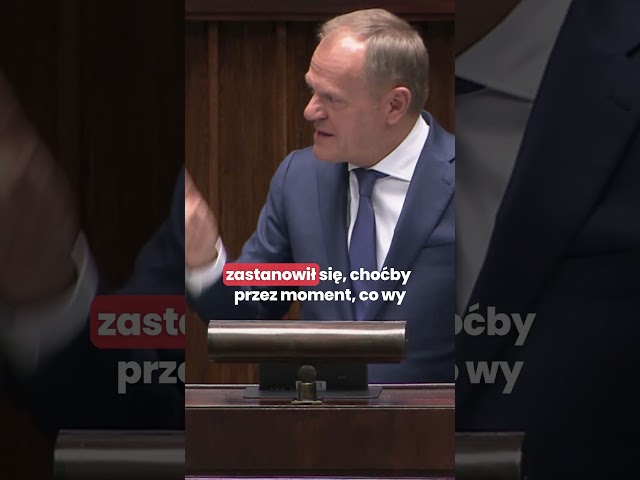 ⁣Donald Tusk ostro w Sejmie: proszę milczeć! #polskapolityka #tusk #putin #kaczyński #shorts