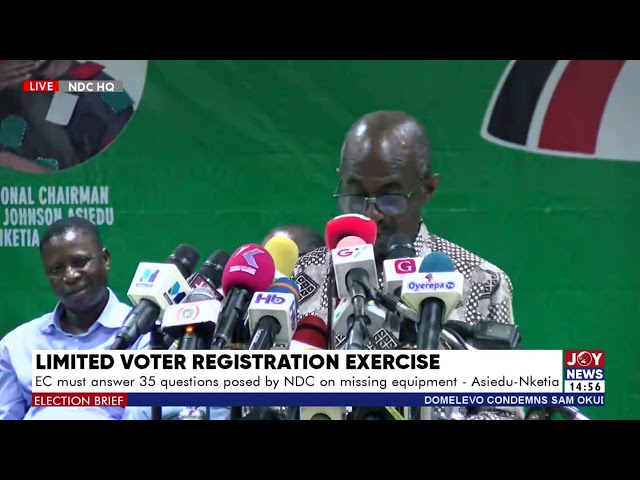 ⁣Limited Voter Registration Exercise: Asiedu-Nketia addresses a release from the Electoral Commission