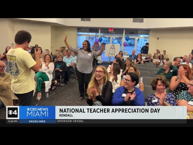 ⁣Teacher Appreciation Day was celebrated in Kendall on Tuesday night