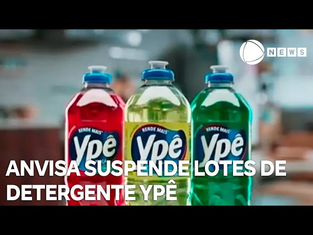 ⁣Anvisa suspende lotes do detergente Ypê e alerta para risco de contaminação microbiológica