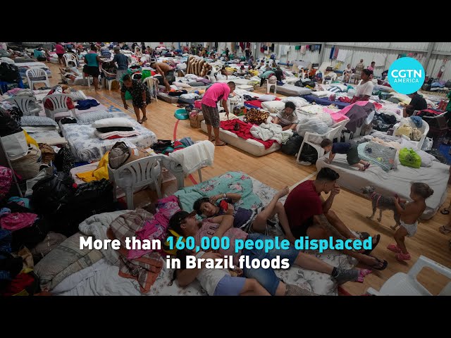 ⁣More than 160,000 people displaced in Brazil floods