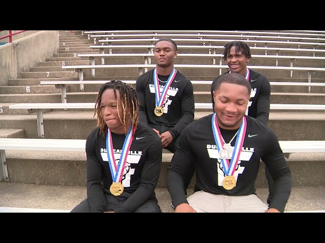 ⁣Duncanville boys track team on breaking national record: 'It's a dream come true'