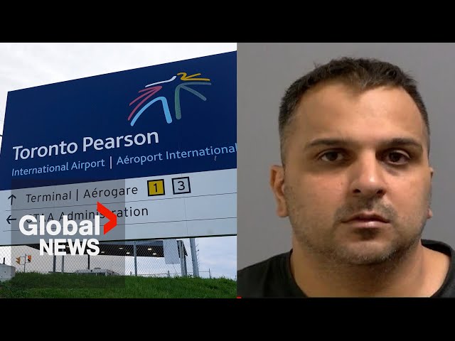 ⁣Toronto Pearson gold heist: Ontario man arrested at airport after arriving from India