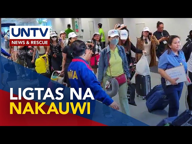 ⁣Pinakamalaking batch ng Filipino repats mula Israel, nakabalik na sa Pilipinas