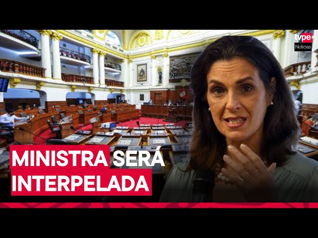⁣Congreso interpelará a ministra de Vivienda, Hania Pérez de Cuéllar, el viernes 17