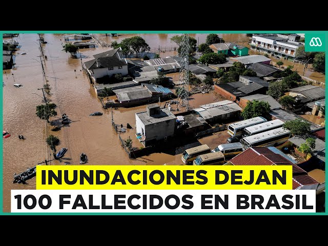 ⁣Devastación y tragedia en Brasil: 100 personas fallecen por las inundaciones