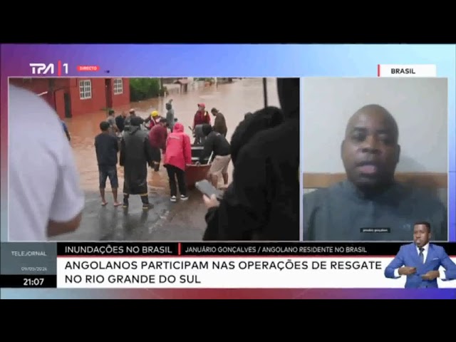 ⁣Inundações no Brasil afectam 34 angolanos no Rio Grande do Sul