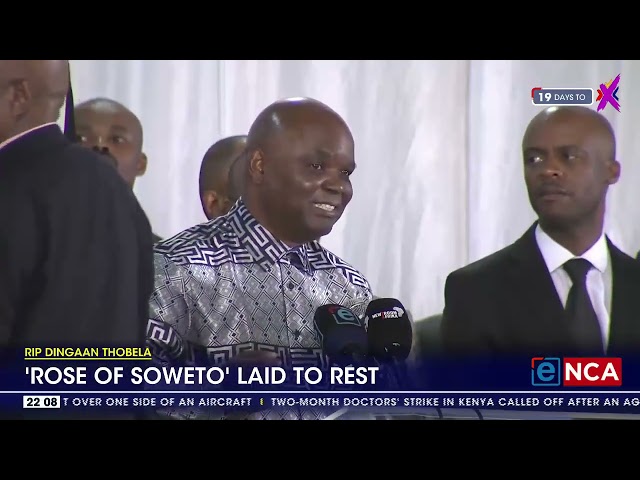 ⁣Dingaan Thobela | 'Rose of Soweto' laid to rest