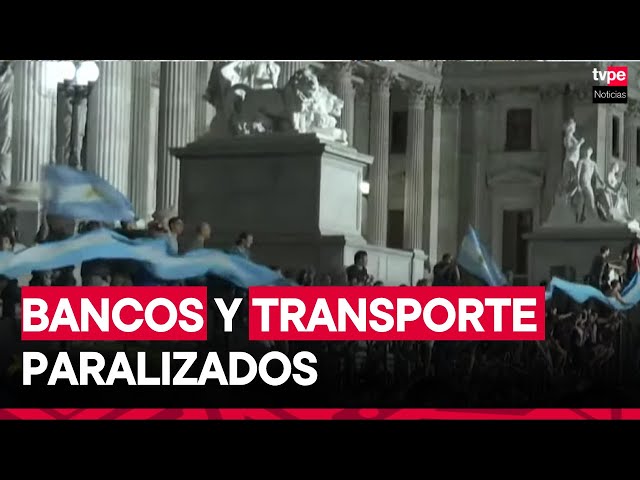 ⁣Argentina: segunda huelga general en protesta contra Javier Milei