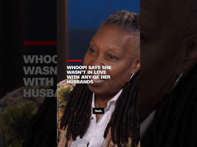 ⁣Whoopi says she wasn't in love with any of her husbands